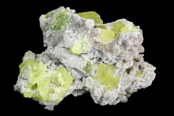 Sulfur Crystals on Matrix - Italy #92614